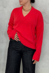 Maglione scollo V KNITEREE KNW2573MA - Neon